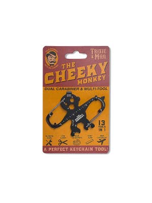 Trixie & Milo The Cheeky Monkey Carabiner & Multi-Tool