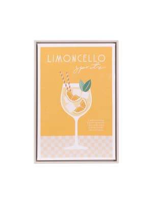 Tuscan Sun Limoncello Framed Canvas 44x64
