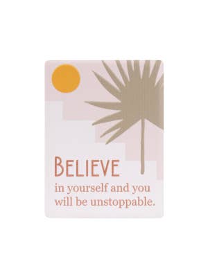 Tuscan Sun Believe Ceramic Magnet
