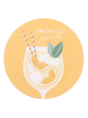 Tuscan Sun Limoncello Ceramic Coaster