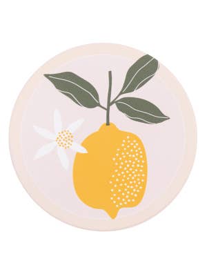 Tuscan Sun Single Lemon Ceramic Coaster
