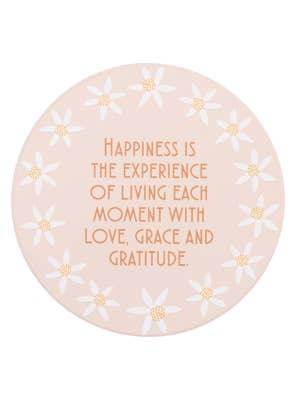 Tuscan Sun Happiness Ceramic Coaster