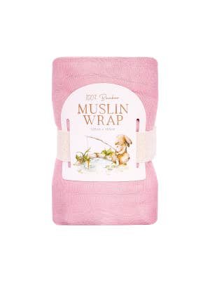 Tiny Wonders Pink Muslin Wrap