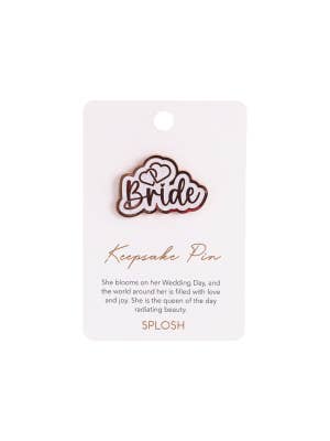 Wedding Bride Keepsake Pin