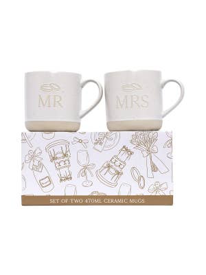 Wedding Mr & Mrs Mug Set