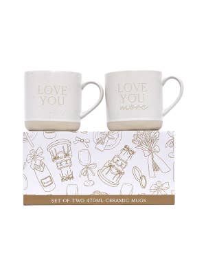 Wedding Love You Mug Set