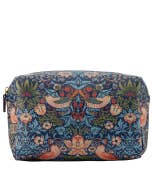 William Morris at Home Strawberry Thief Lrg Toiletry Bag Blue