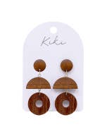 KiKi Wood Curve Earrings