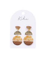 KiKi Gold Foil Curves Earrings