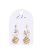 KiKi Light Shimmer Oval Earrings
