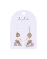 KiKi Beige Terrazzo Earrings