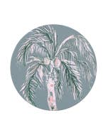 Love, Vera Palm Ceramic Coaster