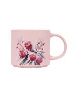 Native Blooms Red Floral Mug