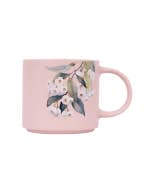 Native Blooms White Floral Mug