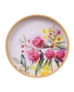 Native Blooms Round Serving Tray