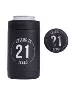 Celebration 21st Insulated Drink Cooler & Badge Set