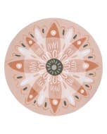 Amber Garden Bloom Ceramic Coaster