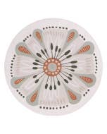 Amber Garden Open Bloom Ceramic Coaster