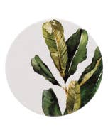 Greenhouse Green Ceramic Coaster