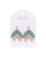 KiKi Green Leaves Earrings