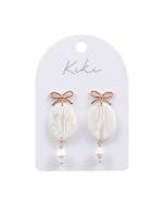 KiKi Pearl Bow Earrings