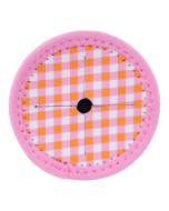 Picnic Retro Check Wine Glass Coaster