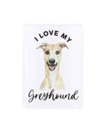 Pet Lovers Greyhound Acrylic Magnet