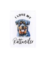 Pet Lovers Rottweiler Acrylic Magnet
