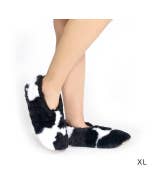 SnuggUps Women's Cow Print XLarge