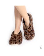 SnuggUps Women's Leopard Caramel Small